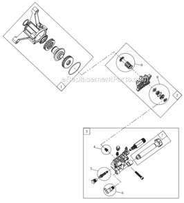 Page B Diagram and Parts List for PW2575  Campbell Hausfeld Pressure Washer